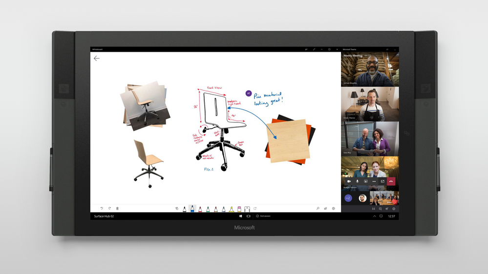 whiteboard surface hub